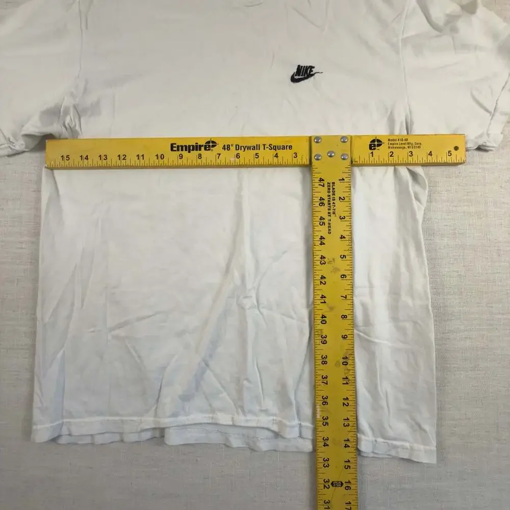 Nike Vintage Embroidered Swoosh T-Shirt White Size Large